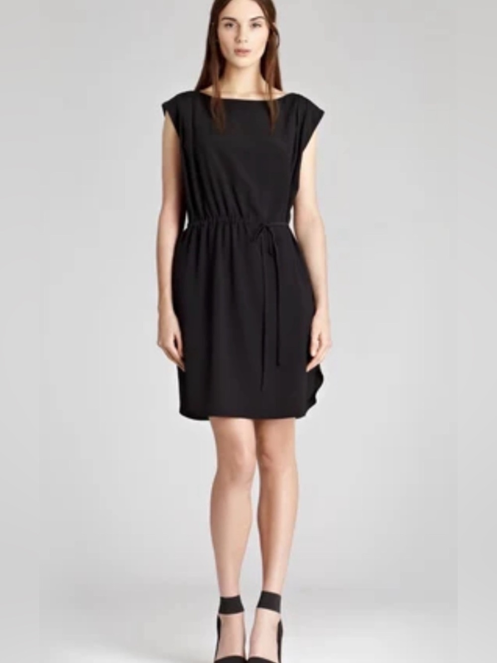 Reiss Rio Crepe Drawstring Waist Mini Dress Size 4